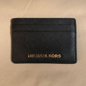 Michael Kors Travel Saffiano Leather Card Case